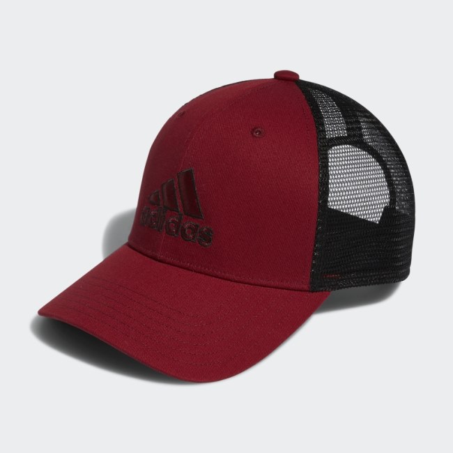 Structured Mesh Snapback Hat Victory Red Adidas