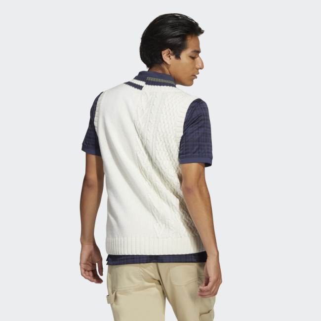 White Adicross Sweater Vest Adidas
