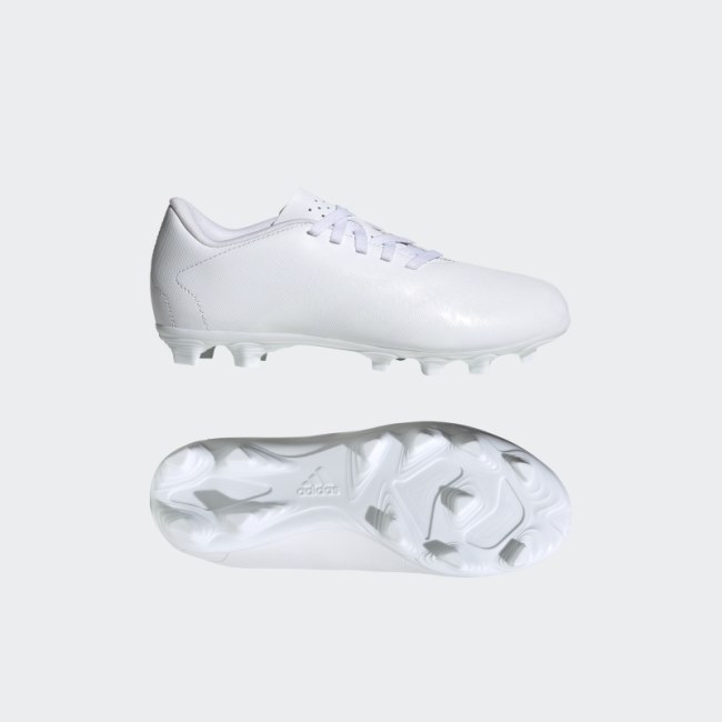 White Predator Accuracy.4 Flexible Ground Soccer Cleats Adidas