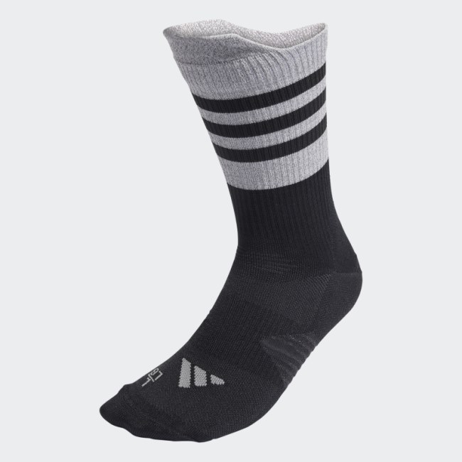 Adidas Black Running Performance Reflective Crew Socks