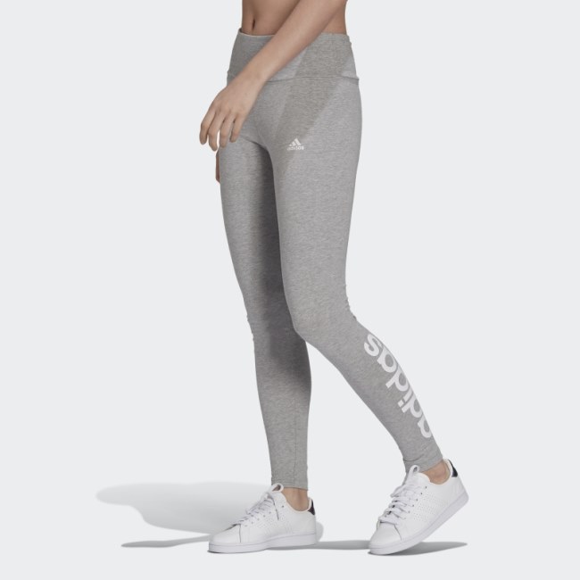 Adidas LOUNGEWEAR Essentials High-Waisted Logo Leggings Medium Grey