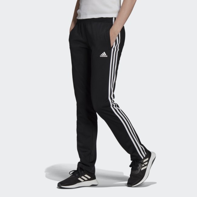 Black Adidas Essentials Warm-Up 3-Stripes Track Pants