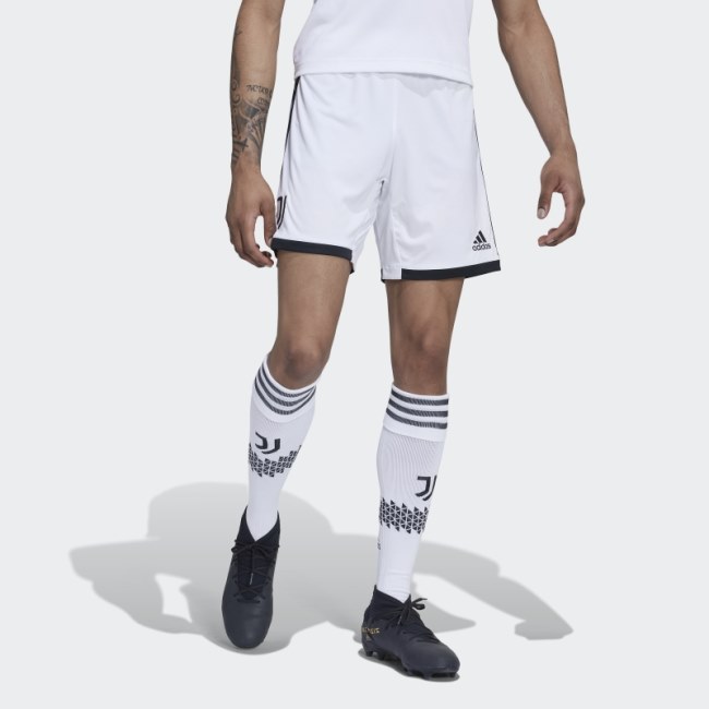 White Adidas Juventus 22/23 Home Shorts