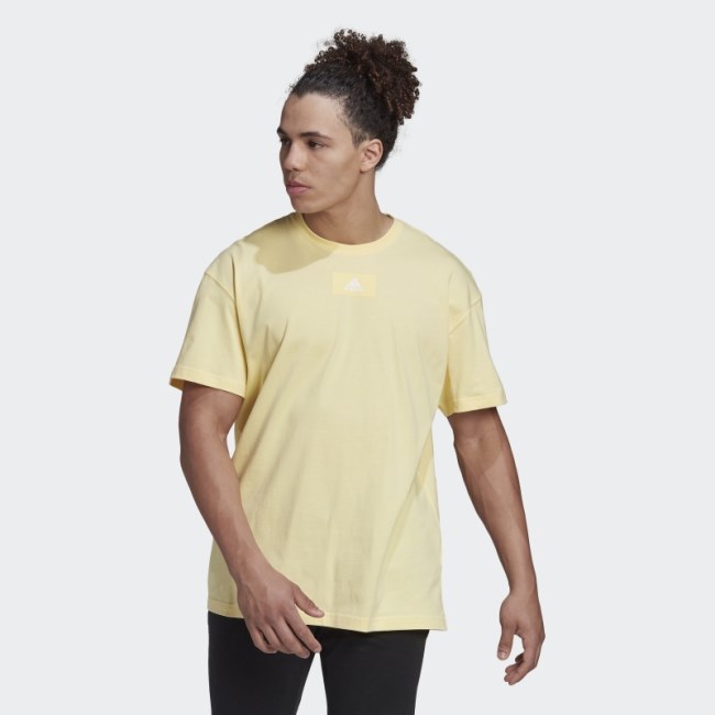 Adidas Essentials FeelVivid Drop Shoulder Tee Yellow