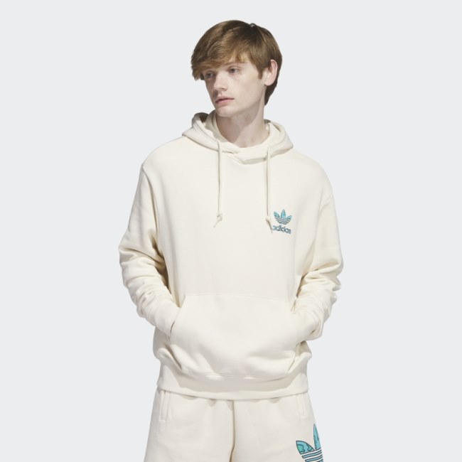 Adidas Stacked Trefoil Earth Hoodie Non Dyed