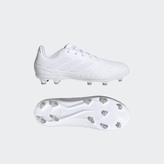 White Copa Pure.3 Firm Ground Boots Adidas