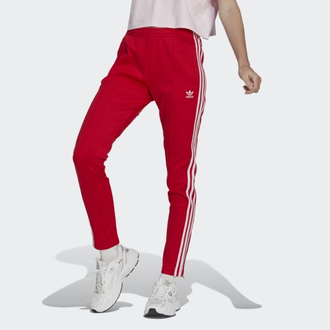 Adidas Adicolor SST Track Pants Scarlet