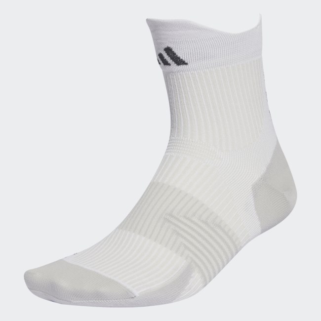 White Running Adizero HEAT.RDY Socks Adidas