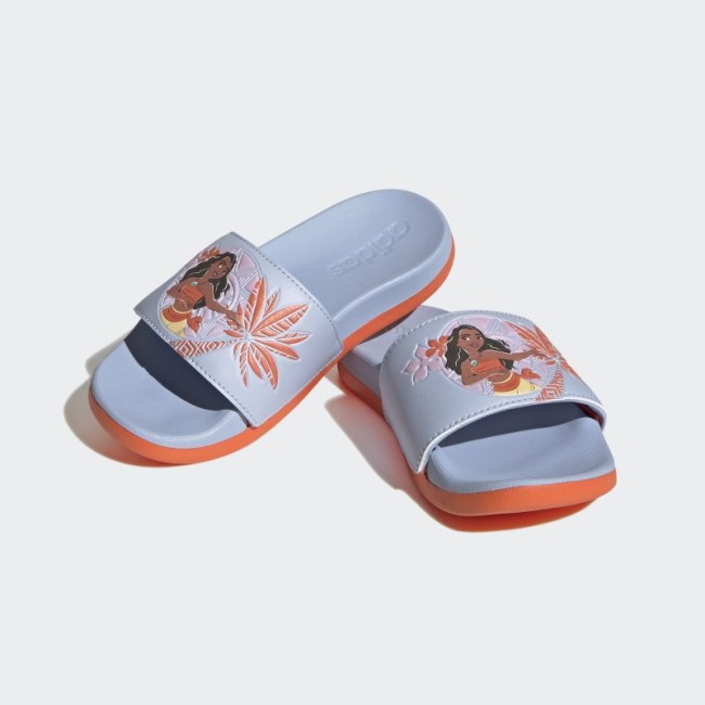 Adidas x Disney Adilette Comfort Moana Slides Hot Blue Dawn