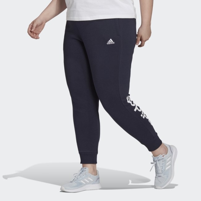 Essentials French Terry Logo Pants (Plus Size) Adidas Ink