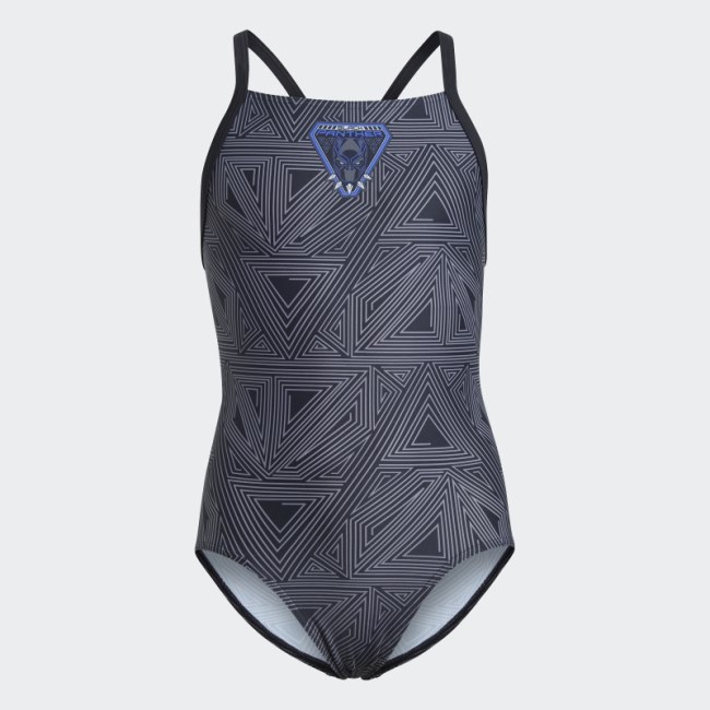 Black Marvel Black Panther Swimsuit Adidas