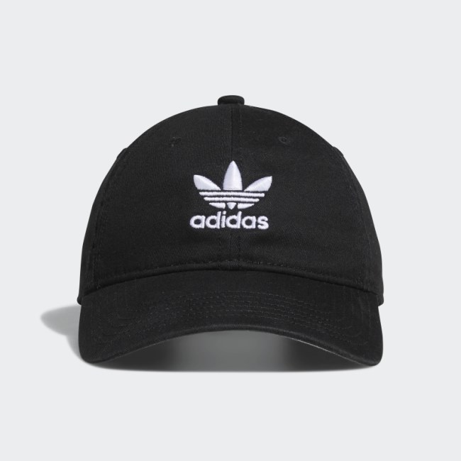 Black Adidas Washed Relaxed Hat