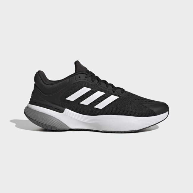 Black Response Super 3.0 Running Shoes Adidas