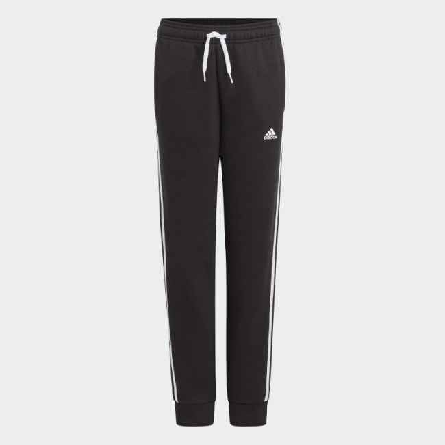 Black Adidas Essentials 3-Stripes Pants Hot