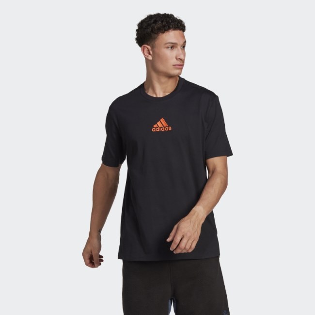 Adidas Black Nature Graphic T-Shirt