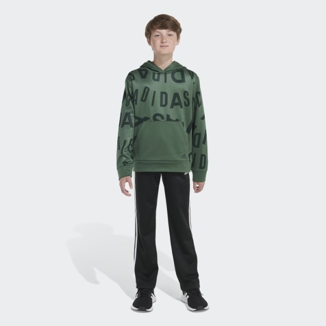 Adidas Green Oxide Lineage Love Pullover Hoodie