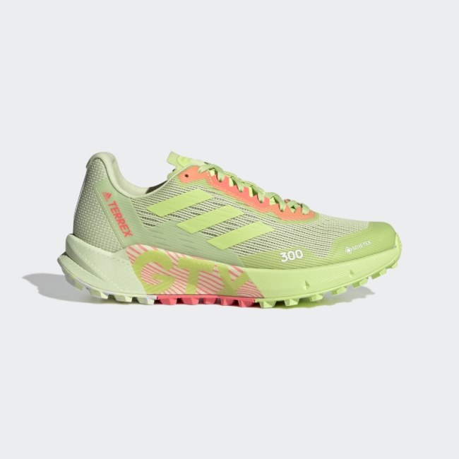 Terrex Agravic Flow 2.0 GORE-TEX Trail Running Shoes Lime Adidas