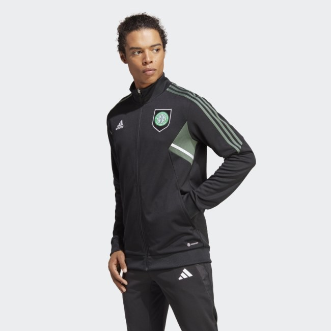 Celtic FC Condivo 22 Track Top Black Adidas
