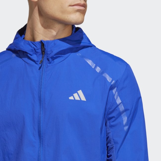 Adidas Blue Marathon Warm-Up Jacket