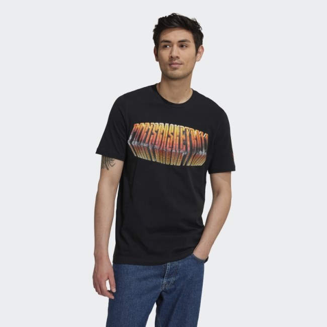 Black Hot Adidas x Paris Basketball Carpenter T-Shirt