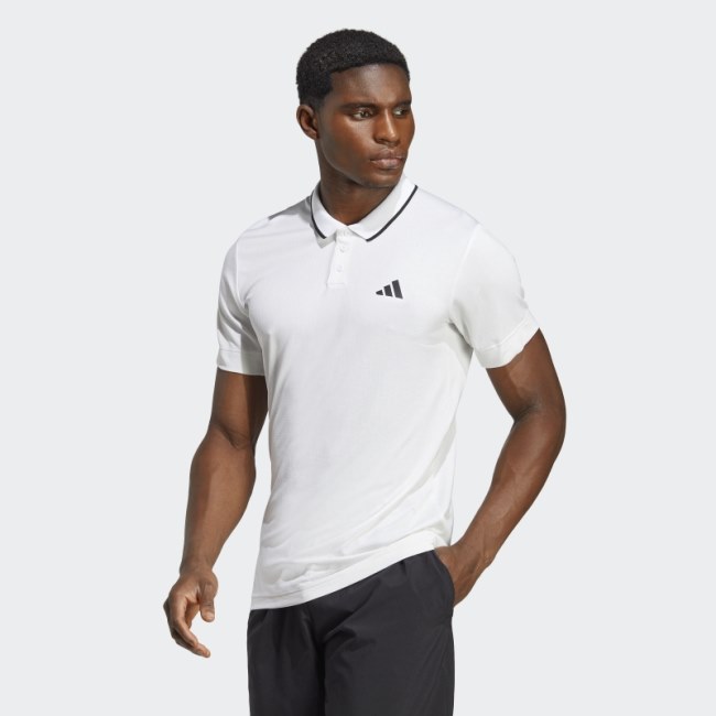 Adidas Tennis FreeLift Polo Shirt White