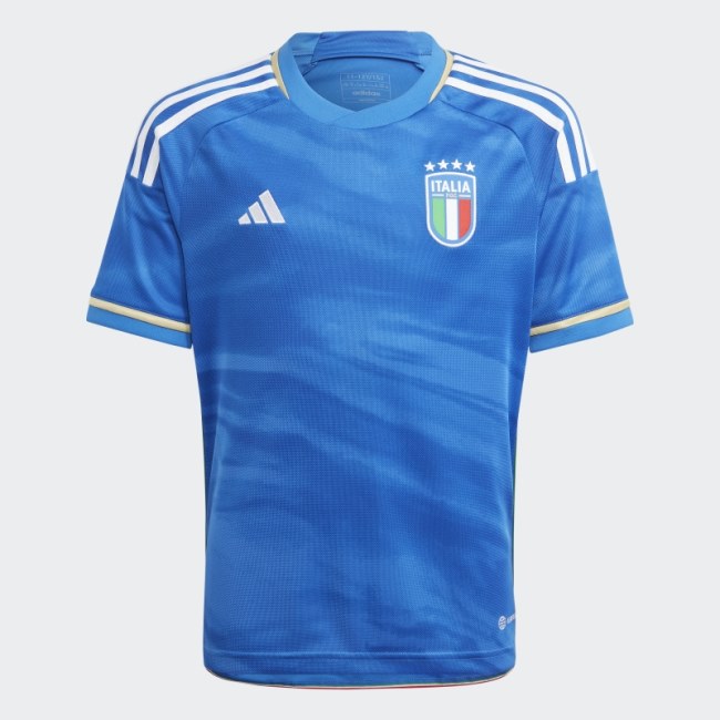 Blue Adidas Italy 23 Home Jersey