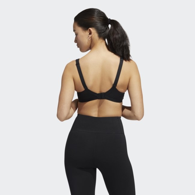 TLRD Impact Luxe Training High-Support Bra Black Adidas