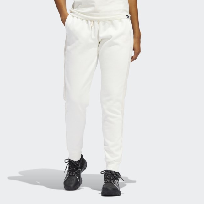 White Adidas Candace Parker Pants