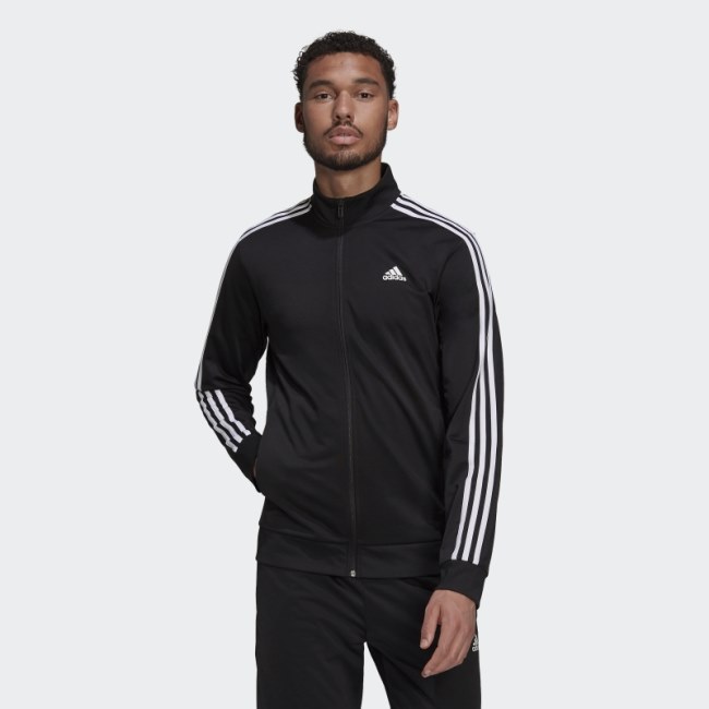Essentials Warm-Up 3-Stripes Track Jacket Adidas Black