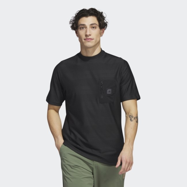 Adicross Pocket Golf Polo Shirt Adidas Black