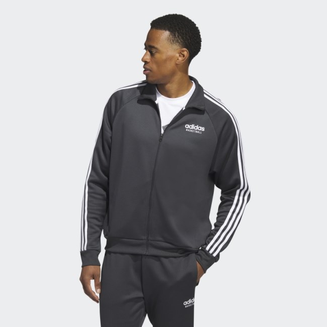Carbon Fashion Adidas Basketball Select Jacket