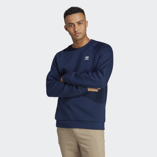 Trefoil Essentials Crewneck Sweatshirt Night Indigo Adidas