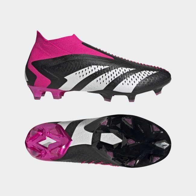 Black Predator Accuracy+ Firm Ground Soccer Cleats Adidas