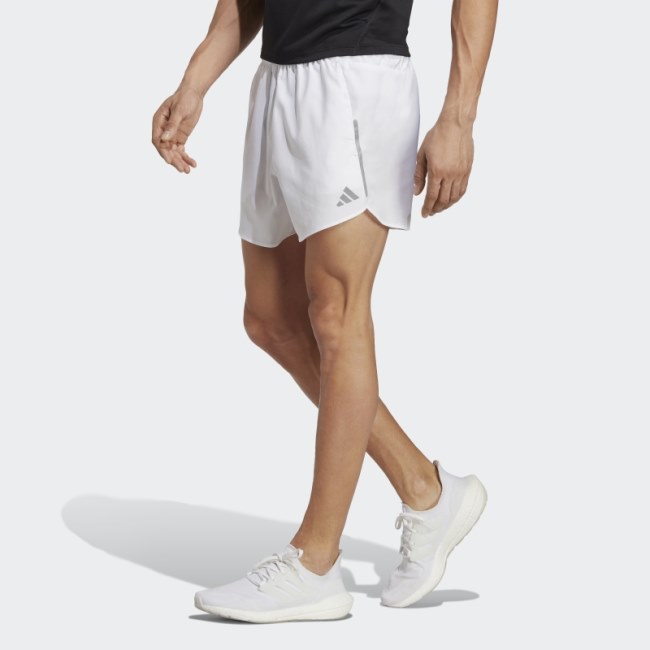 White Designed for Running Engineered Shorts Adidas