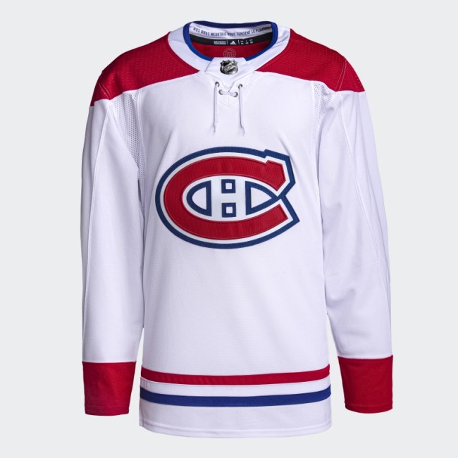 Canadiens Away Authentic Pro Jersey White Adidas