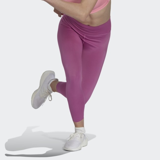 Lilac Optime Training Luxe 7/8 Leggings Adidas