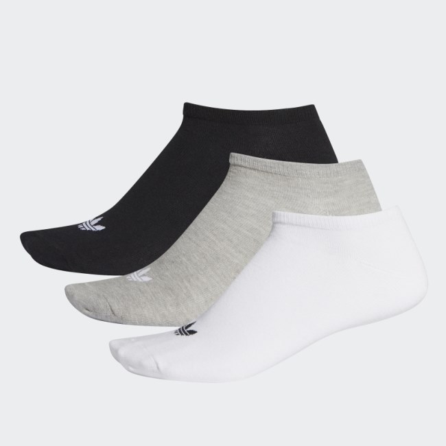TREFOIL LINER SOCKS - 3 PAIRS White Adidas