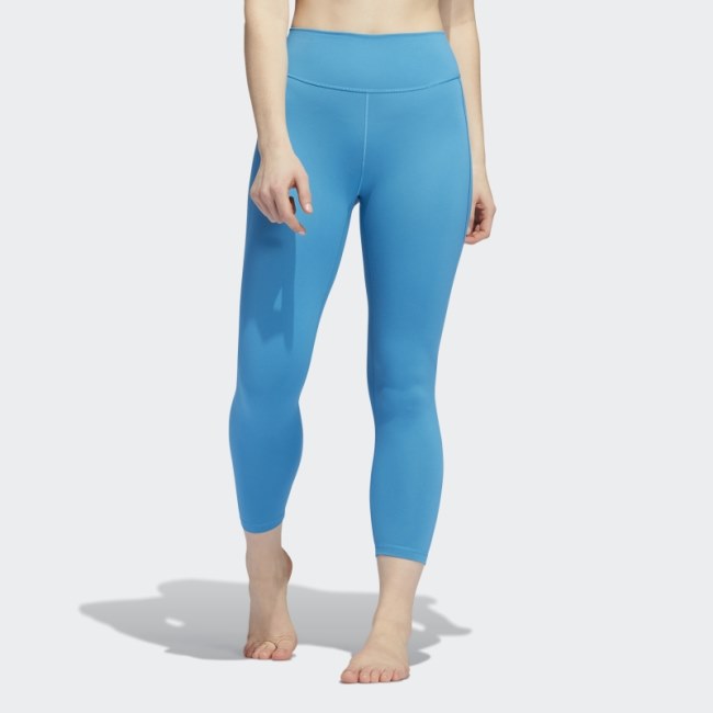 Craft Blue Adidas Yoga Studio 7/8 Leggings Hot