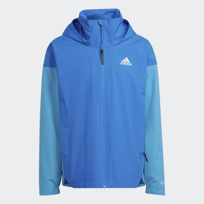 Shock Blue Traveer RAIN.RDY Jacket (Gender Neutral) Adidas