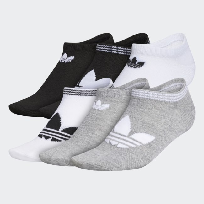 Trefoil Superlite No-Show Socks 6 Pairs Multicolor Adidas