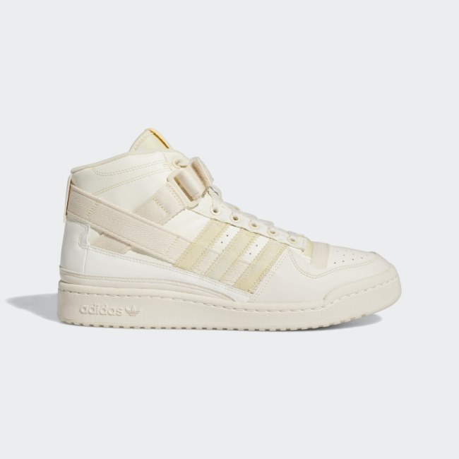 Adidas White Forum Mid Parley Shoes