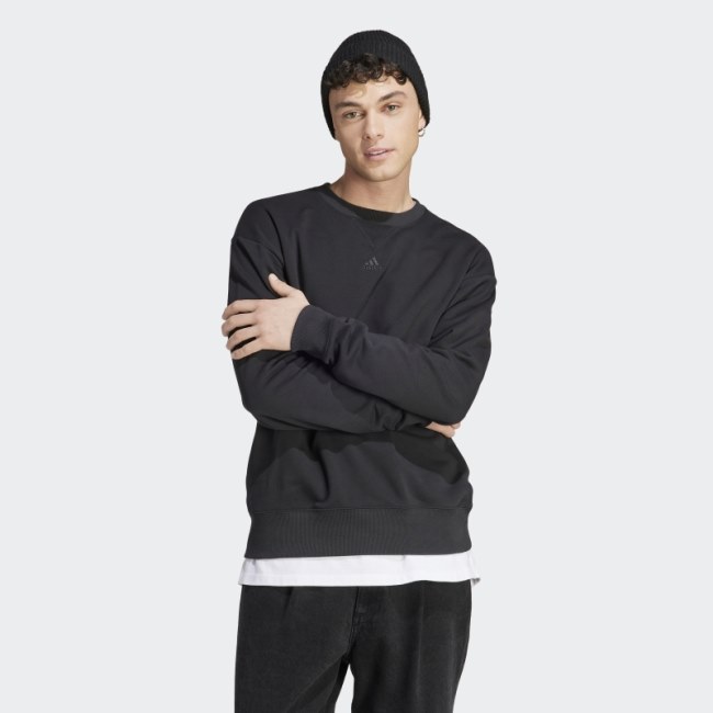 Black Adidas ALL SZN French Terry Sweatshirt