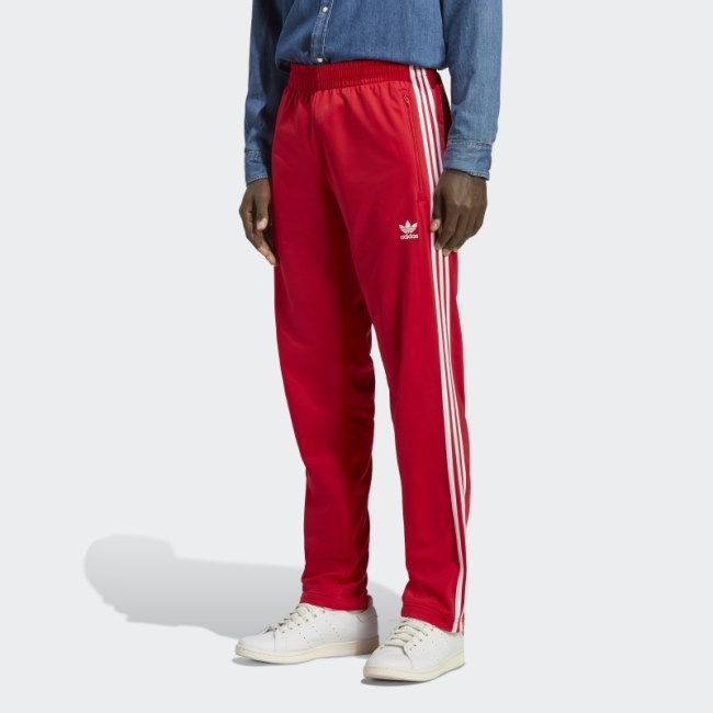 Scarlet Adidas Adicolor Classics Firebird Track Pants