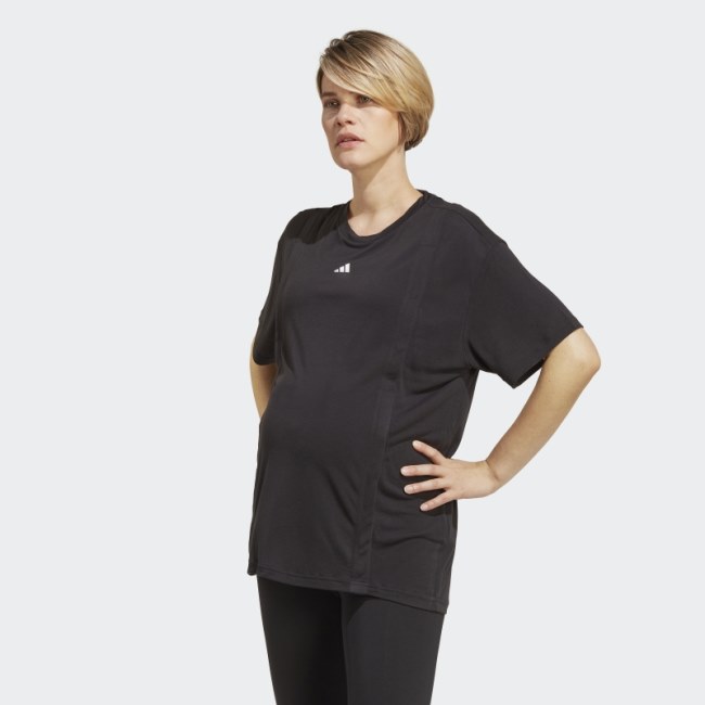 AEROREADY Train Essentials Nursing T-Shirt (Maternity) Black Adidas