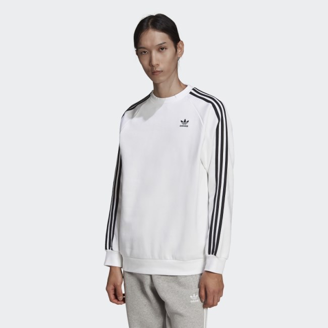 Adicolor Classics 3-Stripes Crew Sweatshirt Adidas White