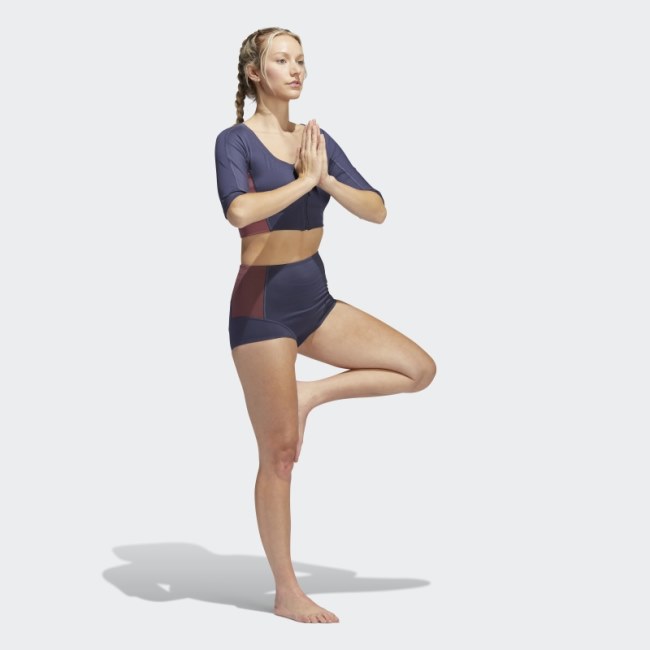 Navy Adidas Yoga Shorts