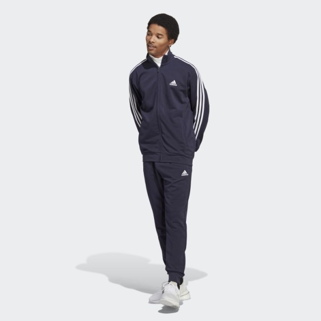Basic 3-Stripes French Terry Tracksuit Ink Adidas