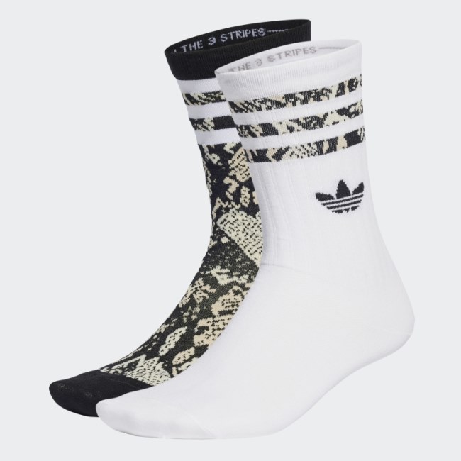 Adidas Snake Graphic Crew Socks 2 Pairs Multicolor
