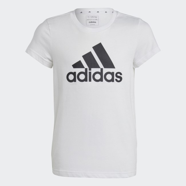 Adidas Essentials Big Logo Cotton Tee White