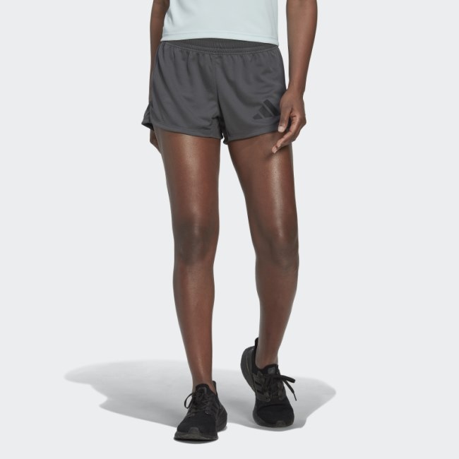Adidas Pacer 3-Bar Knit Shorts Grey